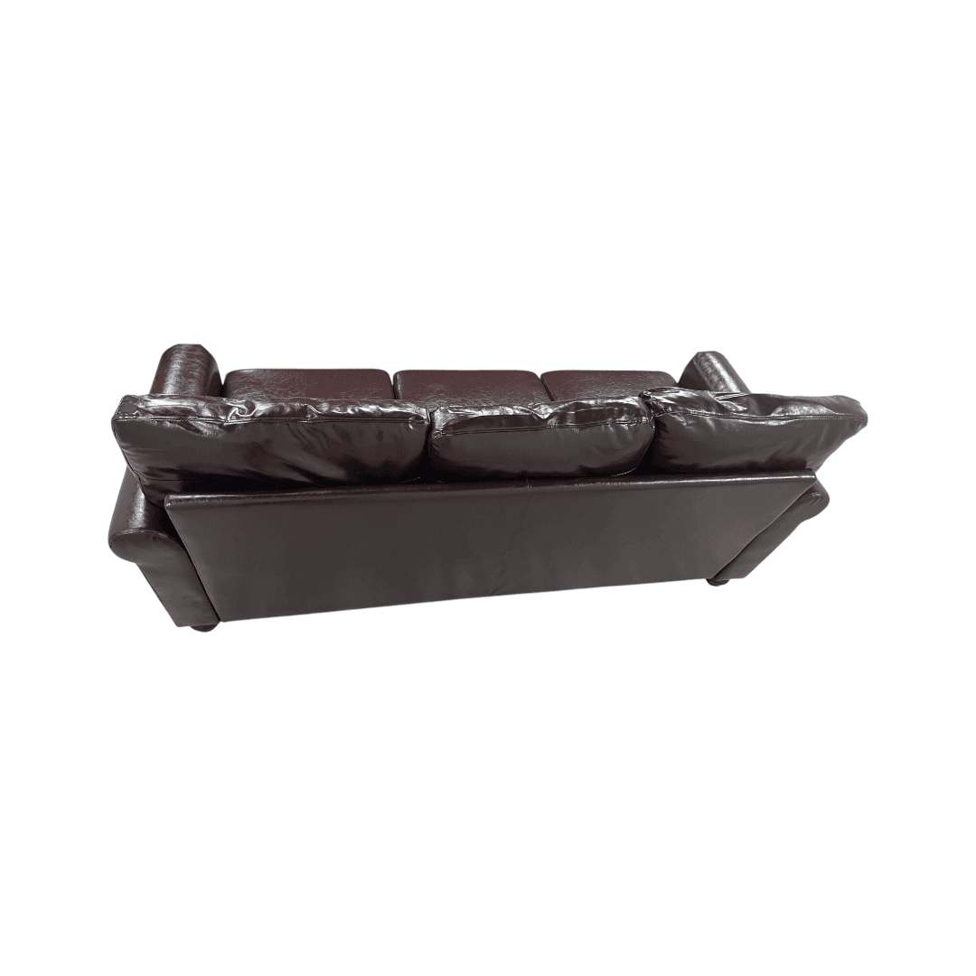 Charlton Home Denardo Faux Leather Rolled Arm Sofa with Storage - Thumbnail 13