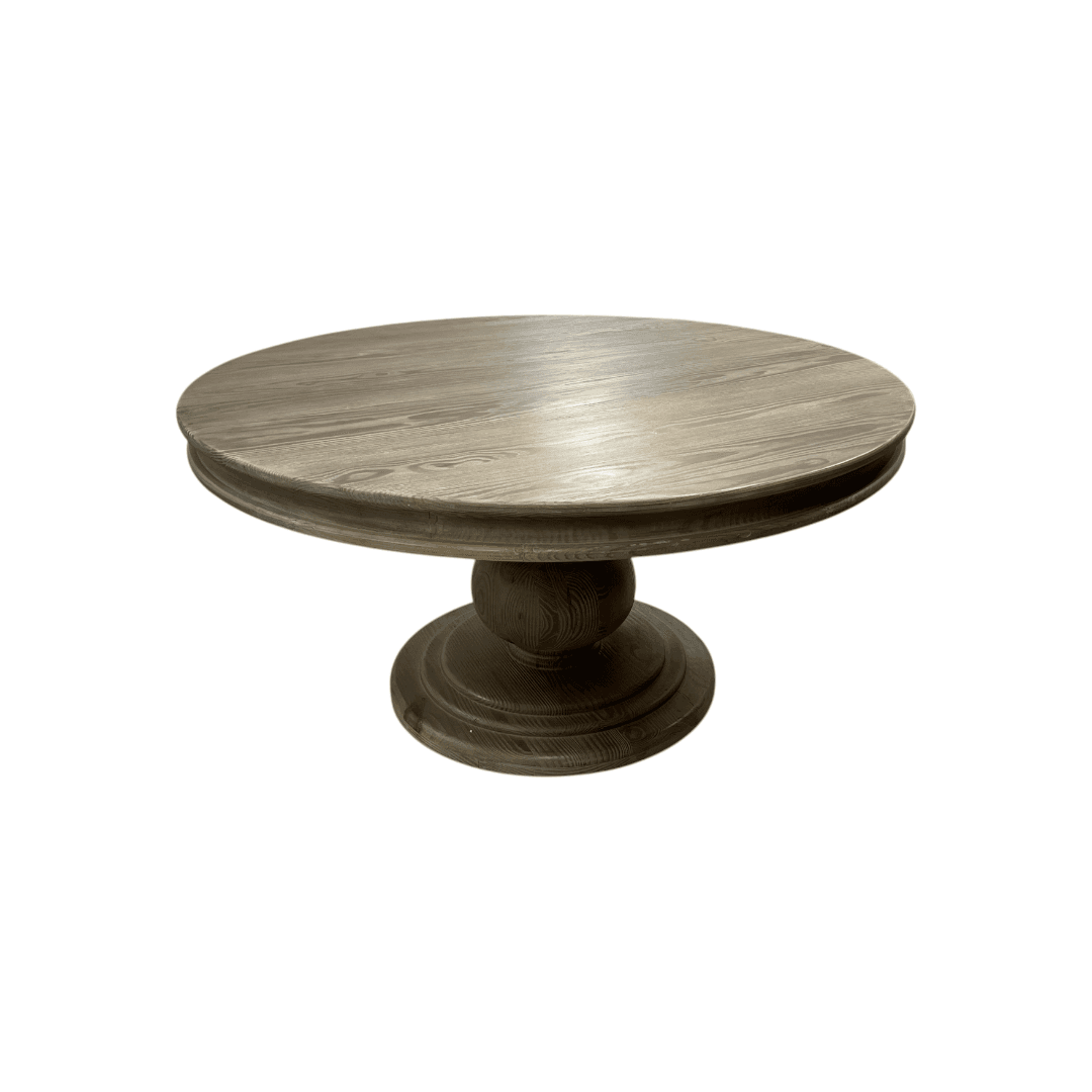 Classic Home Beatriz Round Pine Wood Dining Table - Thumbnail 8