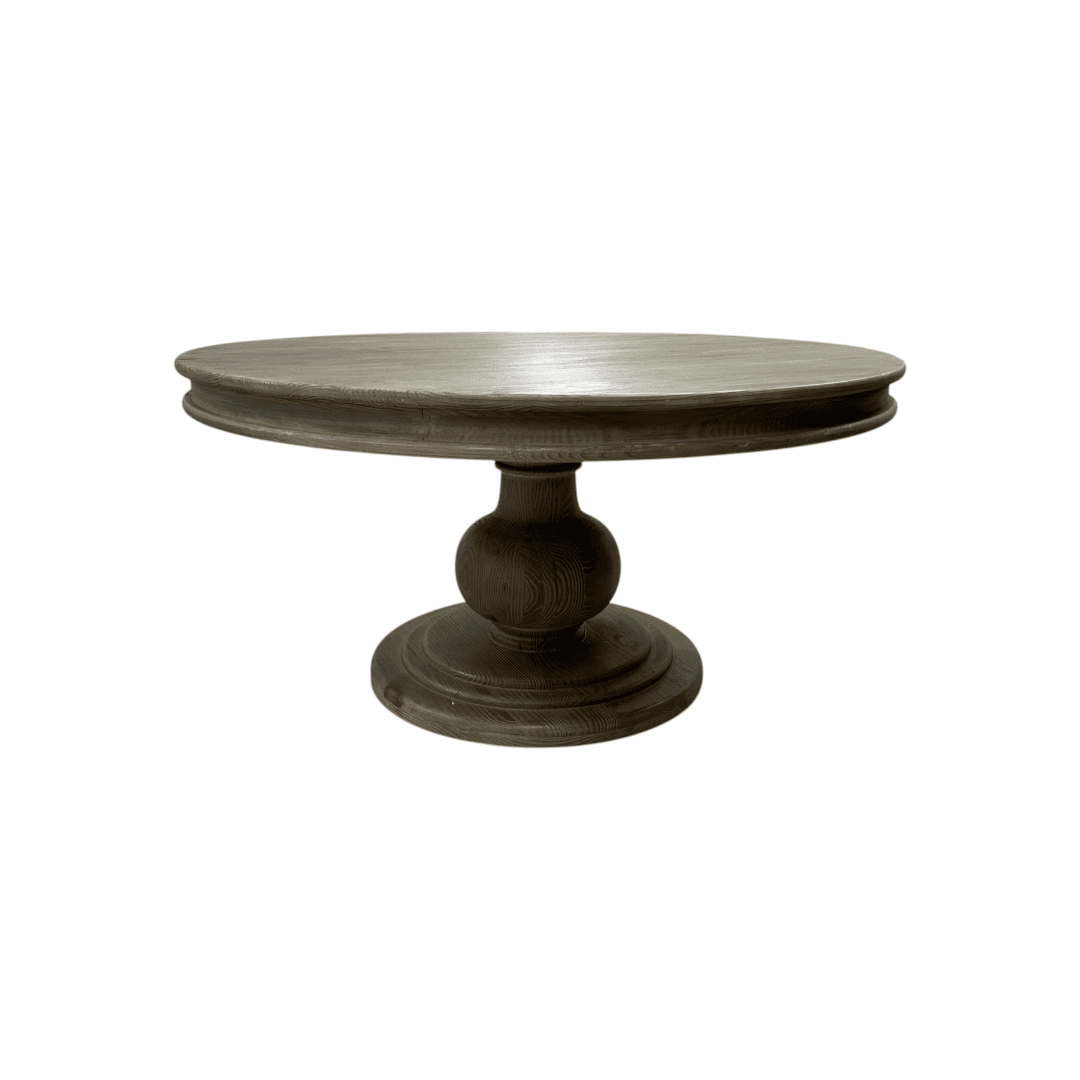 Classic Home Beatriz Round Pine Wood Dining Table - Thumbnail 10