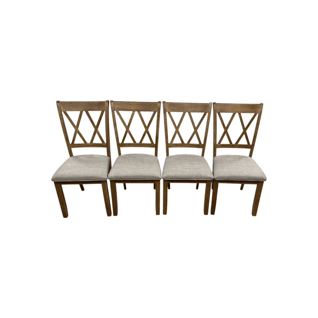 Lark Manor Tamika Enna Morden Farmhouse Wood Trestle Dining Set - Thumbnail 11