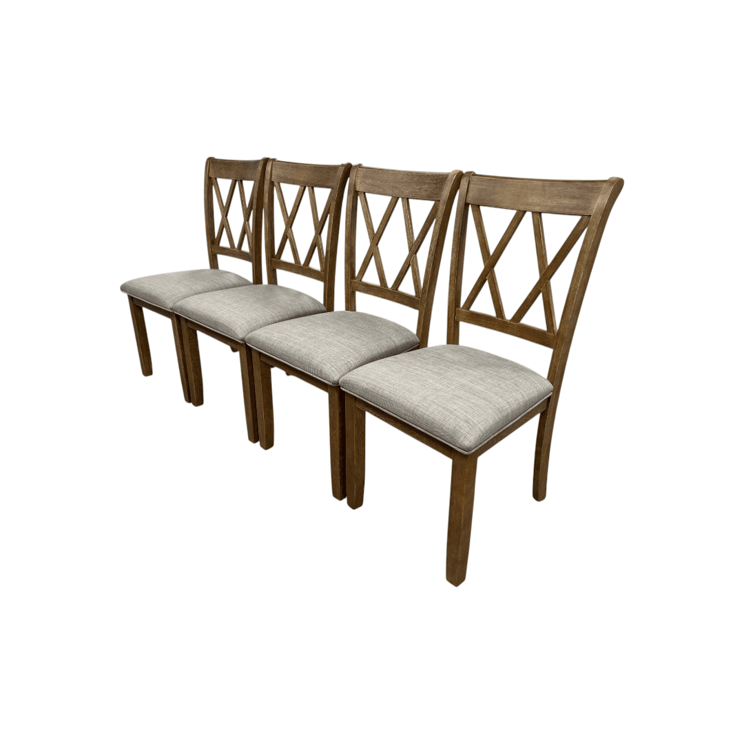 Lark Manor Tamika Enna Morden Farmhouse Wood Trestle Dining Set - Thumbnail 15