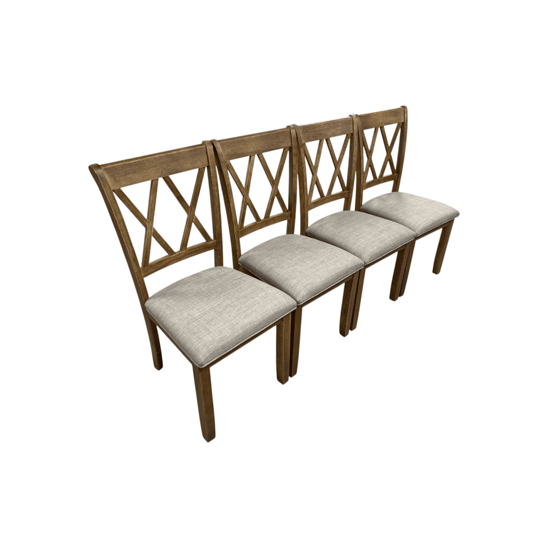 Lark Manor Tamika Enna Morden Farmhouse Wood Trestle Dining Set - Thumbnail 16