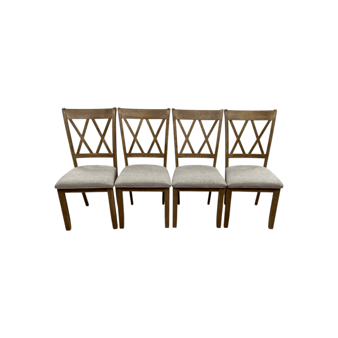 Lark Manor Tamika Enna Morden Farmhouse Wood Trestle Dining Set - Thumbnail 10