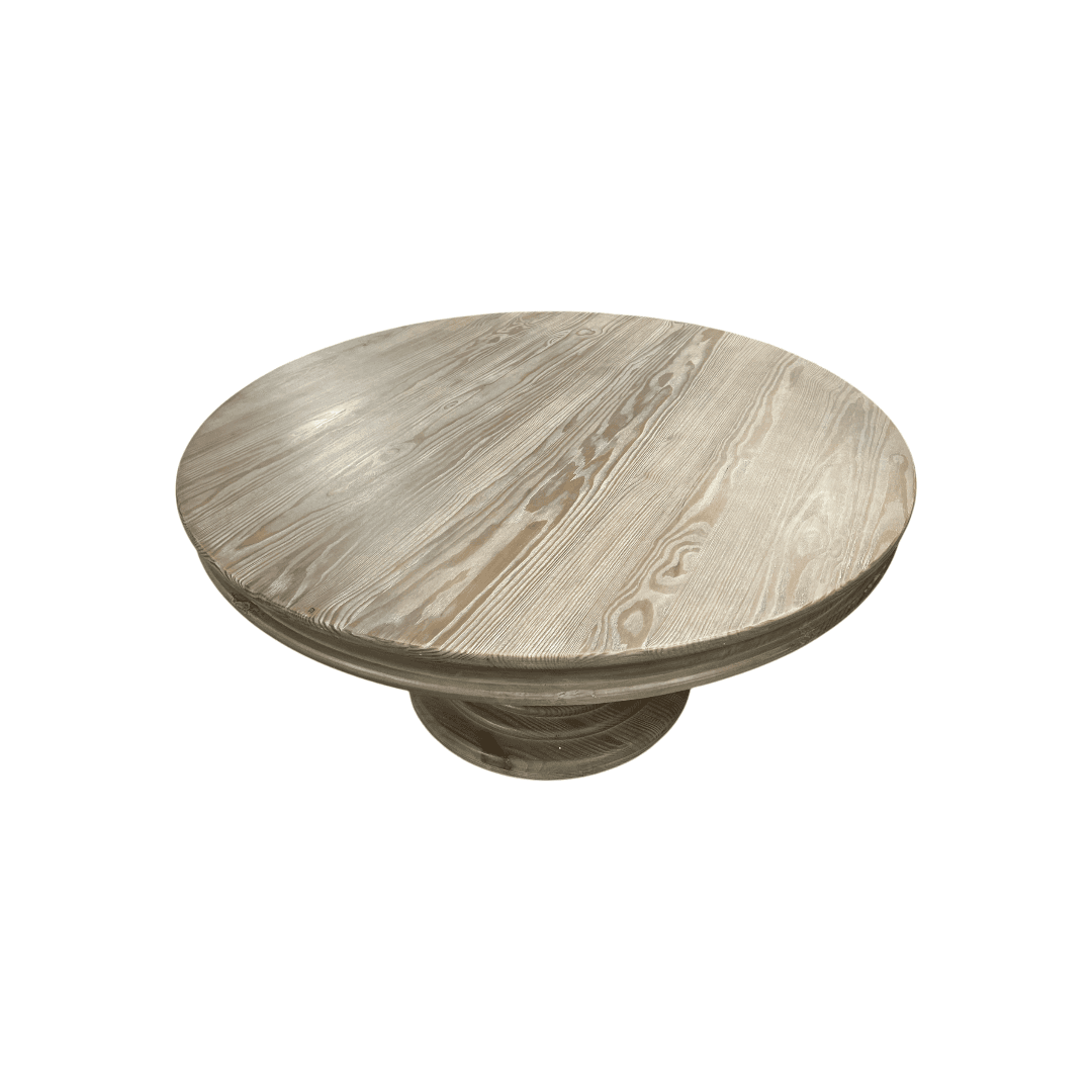 Classic Home Beatriz Round Pine Wood Dining Table - Thumbnail 12