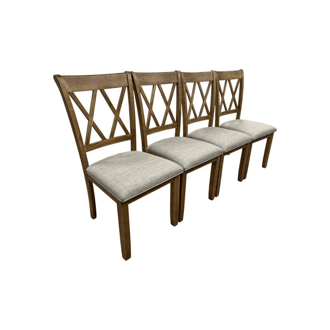 Lark Manor Tamika Enna Morden Farmhouse Wood Trestle Dining Set - Thumbnail 18