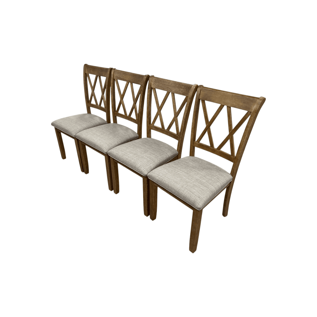 Lark Manor Tamika Enna Morden Farmhouse Wood Trestle Dining Set - Thumbnail 13