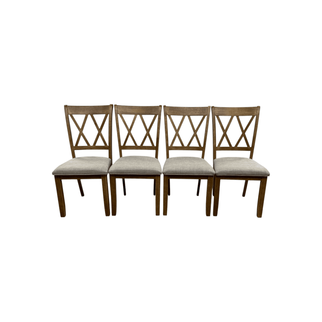 Lark Manor Tamika Enna Morden Farmhouse Wood Trestle Dining Set - Thumbnail 12