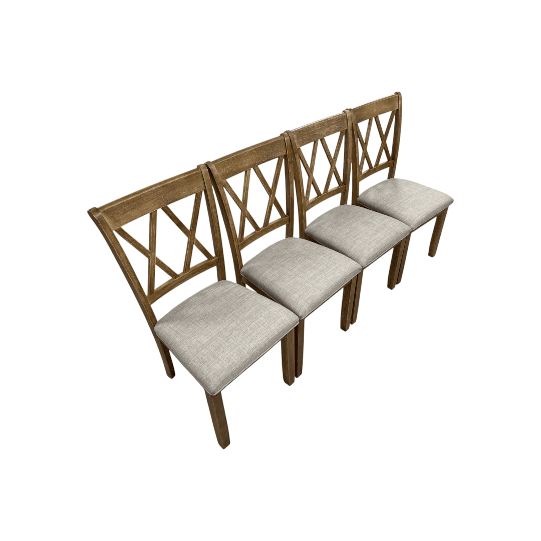 Lark Manor Tamika Enna Morden Farmhouse Wood Trestle Dining Set - Thumbnail 17