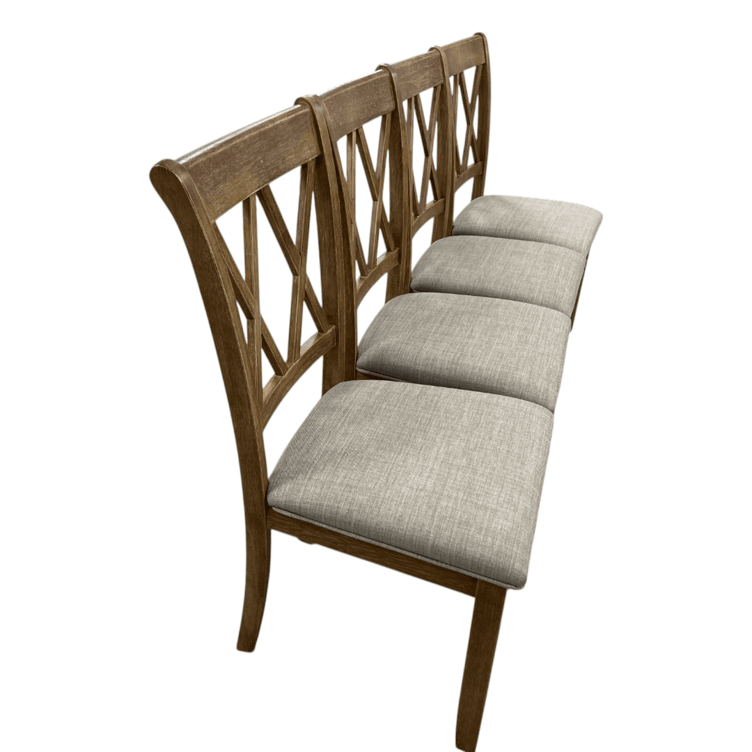 Lark Manor Tamika Enna Morden Farmhouse Wood Trestle Dining Set - Thumbnail 19