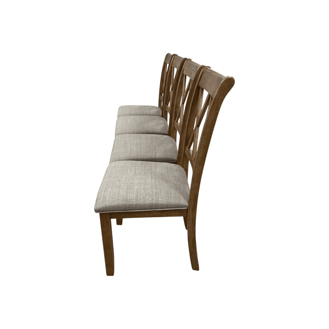 Lark Manor Tamika Enna Morden Farmhouse Wood Trestle Dining Set - Thumbnail 21