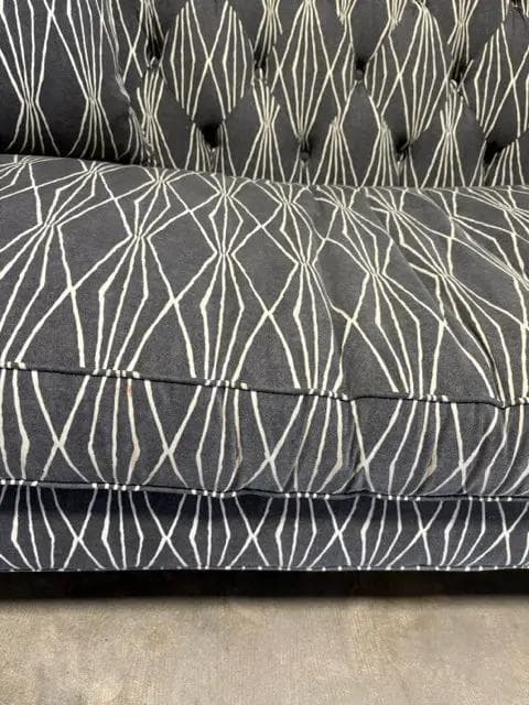 Grey & White Harlequin Fabric Sofa - Thumbnail 2