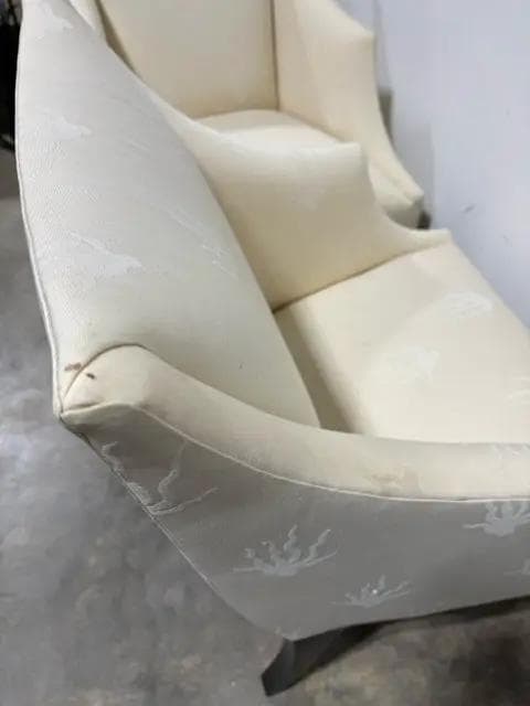 Set Of 4 Donghia Cream Upholstered Dining Chairs - Thumbnail 4