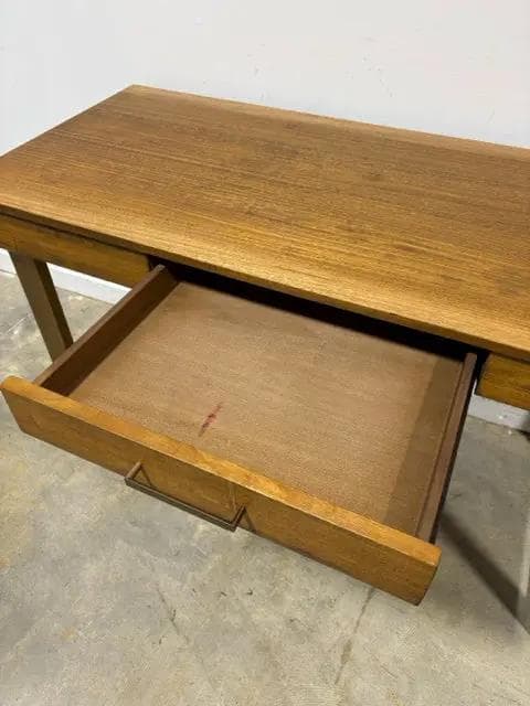 World Market Sloan Desk with Carmel Wood & Gold Legs - Thumbnail 3