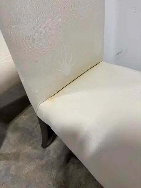 Set Of 4 Donghia Cream Upholstered Dining Chairs - Thumbnail 5