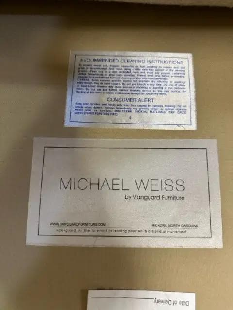 Michael Weiss by Vanguard Furniture Upholstered 3 Cushion Sofa with Nailheads - Thumbnail 6