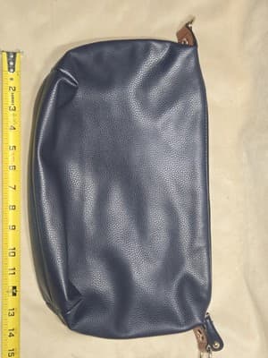 G.H. Bass 3 in 1 Indigo Blue Crossbody Tote / Clutch / Wristlet /Purse~Beautiful - Thumbnail 11