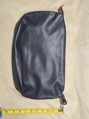 G.H. Bass 3 in 1 Indigo Blue Crossbody Tote / Clutch / Wristlet /Purse~Beautiful - Thumbnail 12