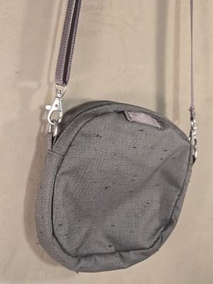 Haiku Jaunt Crossbody Bag - Gray Sage - Eco-Friendly Recycled Fabric - Thumbnail 5