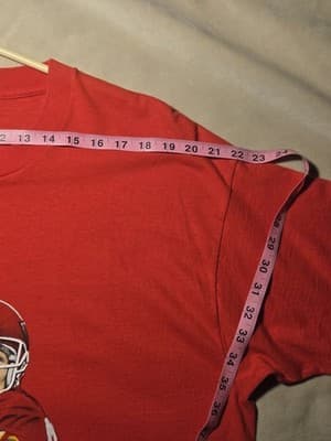 Vintage 90s Joe Montana Kansas City Chiefs T-Shirt Men's XL Fruit of the Loom US - Thumbnail 7
