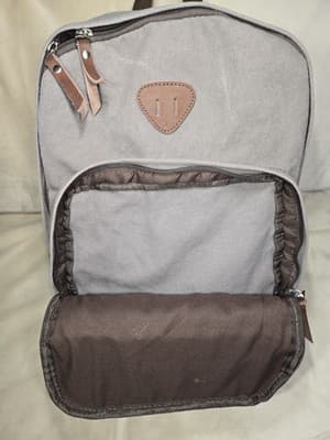 IBAGBAR-CHARCOAL GRAY Canvas BACKPACK - Thumbnail 5