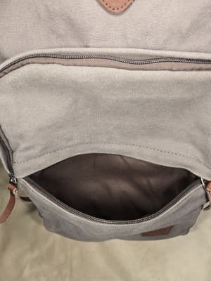 IBAGBAR-CHARCOAL GRAY Canvas BACKPACK - Thumbnail 4