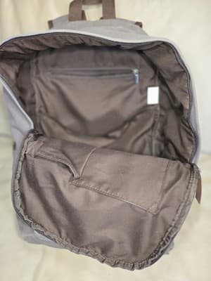 IBAGBAR-CHARCOAL GRAY Canvas BACKPACK - Thumbnail 9