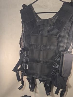 Galls Tactical Mesh Vest, Carrier & Duty Belt Bundle - Black - Security/Airsoft - Thumbnail 4