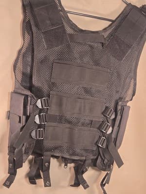 Galls Tactical Mesh Vest, Carrier & Duty Belt Bundle - Black - Security/Airsoft - Thumbnail 2