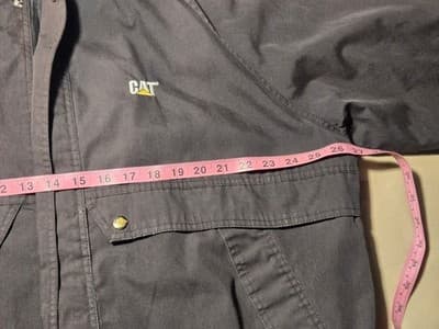 Vtg Caterpillar CAT Turning Point Work Jacket Men's XL Black Windbreaker - Thumbnail 5