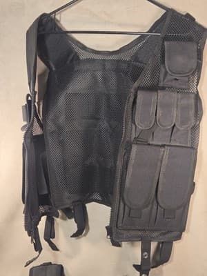 Galls Tactical Mesh Vest, Carrier & Duty Belt Bundle - Black - Security/Airsoft - Thumbnail 5