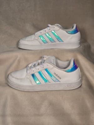 Adidas Grand Court Low US size 5 White/Irridecent - Thumbnail 2