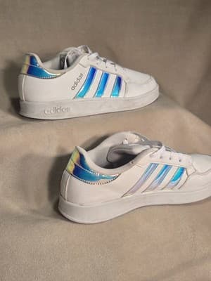 Adidas Grand Court Low US size 5 White/Irridecent - Thumbnail 3