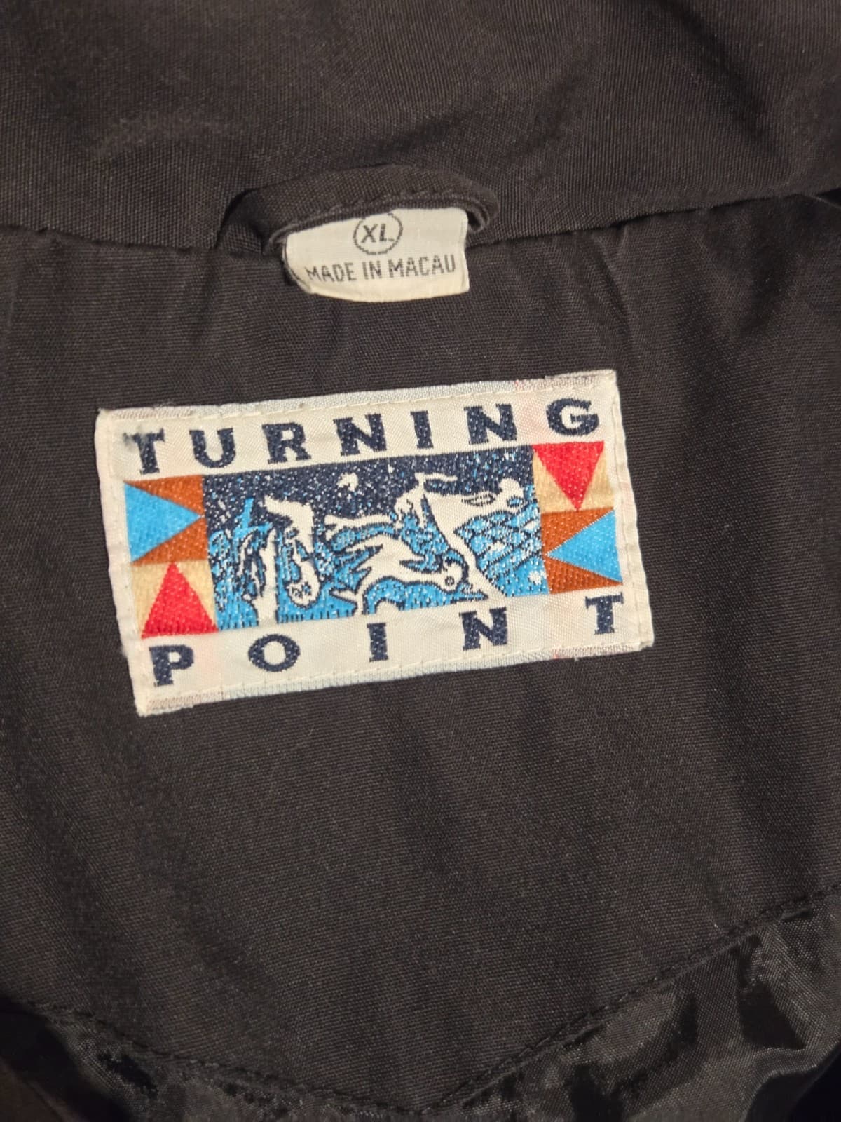 Vtg Caterpillar CAT Turning Point Work Jacket Men's XL Black Windbreaker - Thumbnail 2