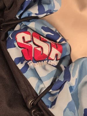 ​Vintage Snags BCD Blue Camo + SCBA Storage Bag - AS-IS REPAIR - ANDI/SSA Scuba - Thumbnail 16