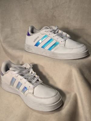 Adidas Grand Court Low US size 5 White/Irridecent - Thumbnail 8