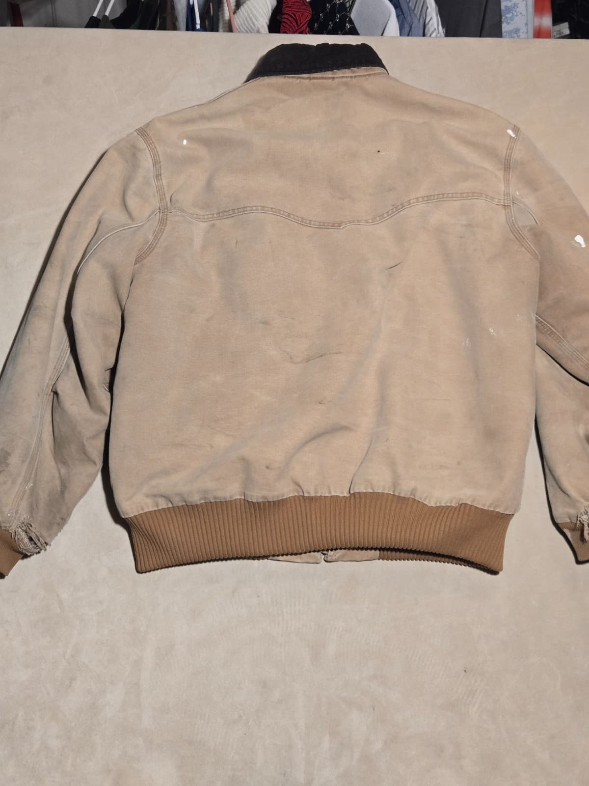 Vintage Carhartt J14 BRN Santa Fe Jacket Brown Duck Canvas Quilt Lined XL - Thumbnail 9
