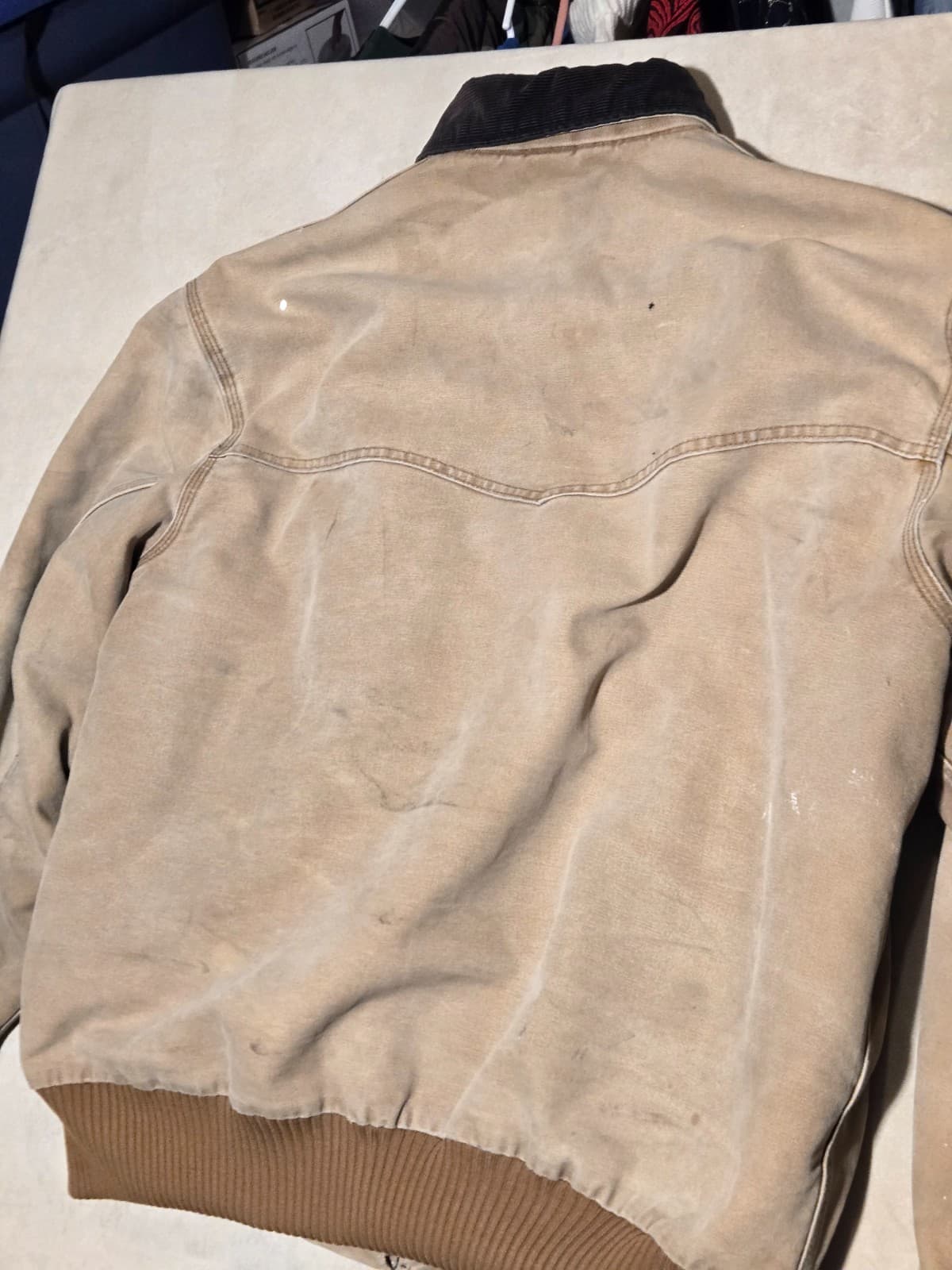 Vintage Carhartt J14 BRN Santa Fe Jacket Brown Duck Canvas Quilt Lined XL - Thumbnail 11