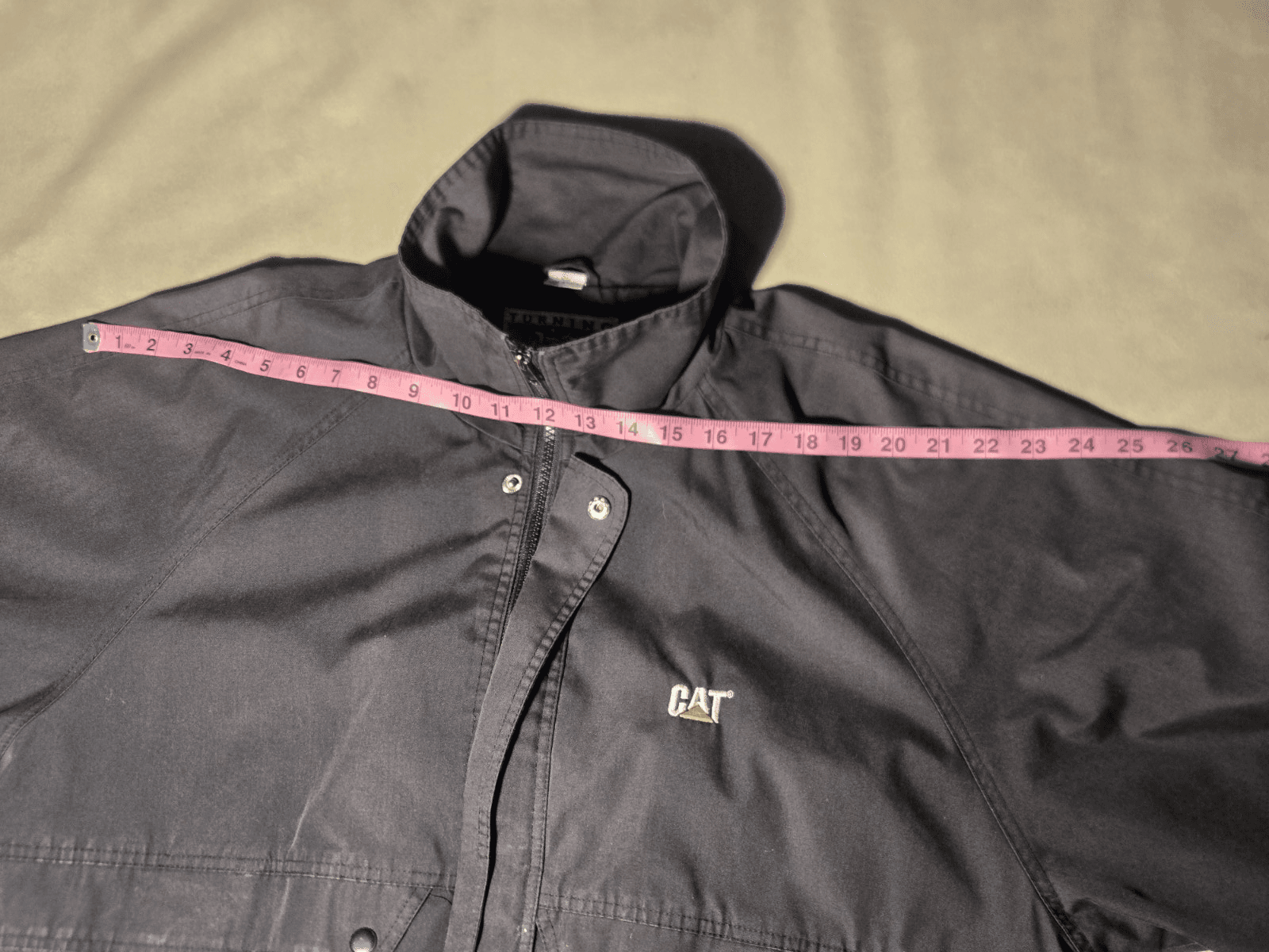 Vtg Caterpillar CAT Turning Point Work Jacket Men's XL Black Windbreaker - Thumbnail 8