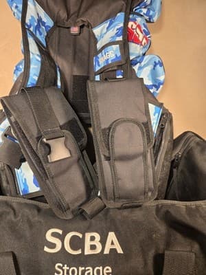 ​Vintage Snags BCD Blue Camo + SCBA Storage Bag - AS-IS REPAIR - ANDI/SSA Scuba - Thumbnail 23