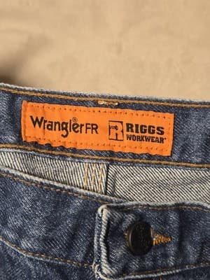 Wrangler Riggs FR Carpenter Jeans Mens 38x34 Indigo Blue Flame Resistant FR3W020 - Thumbnail 8
