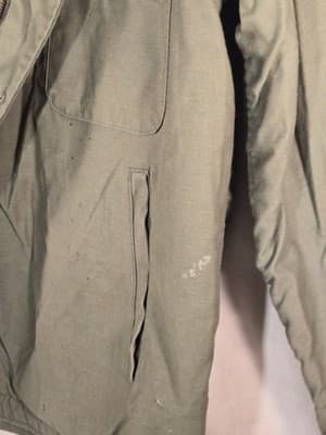 Vintage 1985 USN A-2 Deck Jacket Stenciled US Navy Military Coat Large 42-44 USA - Thumbnail 4