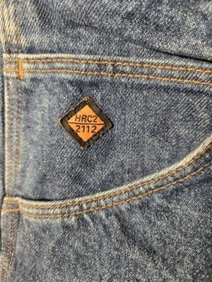 Wrangler Riggs FR Carpenter Jeans Mens 38x34 Indigo Blue Flame Resistant FR3W020 - Thumbnail 5