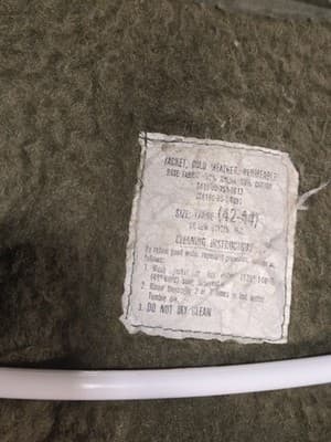 Vintage 1985 USN A-2 Deck Jacket Stenciled US Navy Military Coat Large 42-44 USA - Thumbnail 5