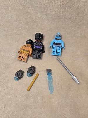LEGO Marvel Black Panther Sunbird Craft & 3 Minifigures Lot - PLEASE READ - Thumbnail 2