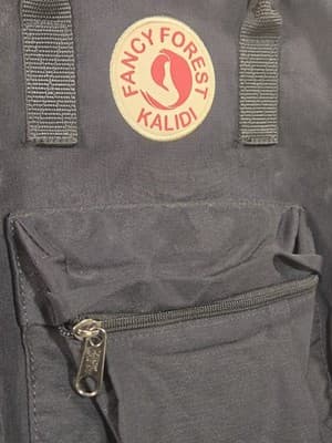 Kalidi Fancy Forest Laptop Backpack - Black A stylish, lightweight, and water-r - Thumbnail 2