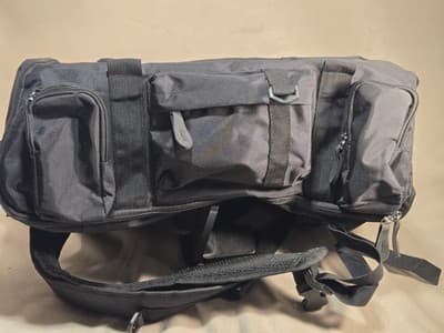 SanTiaoRen Black Travel Duffle Backpack Convertible Luggage Weekender Bag hiking - Thumbnail 7
