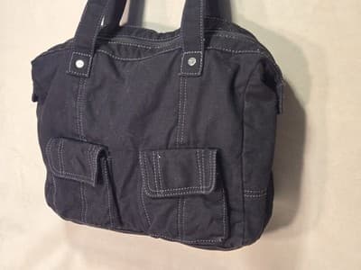 Thirsty-One Women's Black Cotton Shoulder Straps Jeans Shoulder Bag One Size - Image 1
