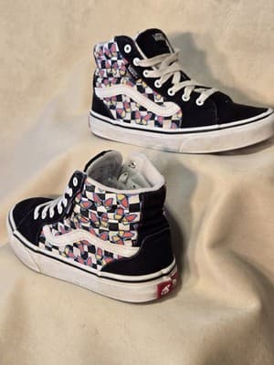 Vans (Women’s Size 2) Filmore Hi Butterfly Checkerboard Multi Sneakers Shoes - Thumbnail 2