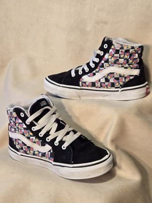 Vans (Women’s Size 2) Filmore Hi Butterfly Checkerboard Multi Sneakers Shoes - Thumbnail 5