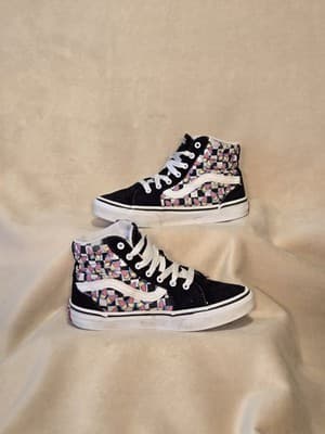 Vans (Women’s Size 2) Filmore Hi Butterfly Checkerboard Multi Sneakers Shoes - Thumbnail 6